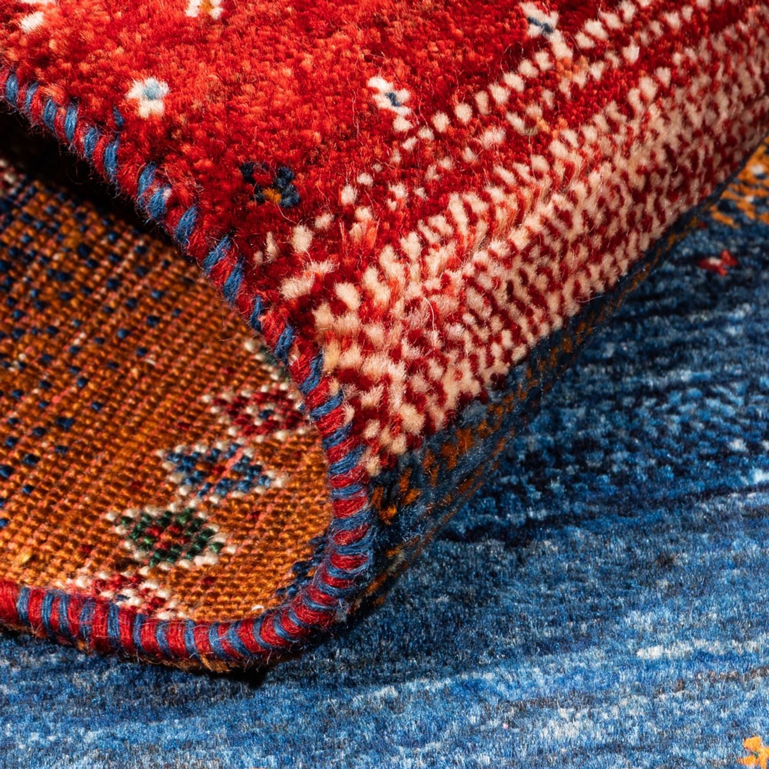 Tapis Gabbeh - Loribaft Persan - Royal - 135 x 85 cm - multicolore