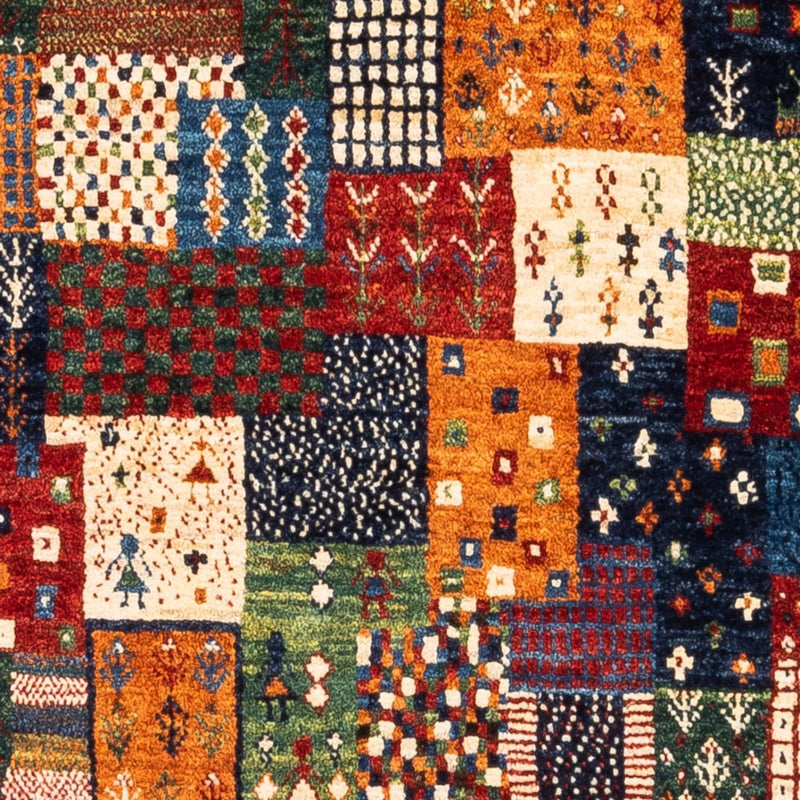 Tapis Gabbeh - Loribaft Persan - Royal - 128 x 86 cm - multicolore