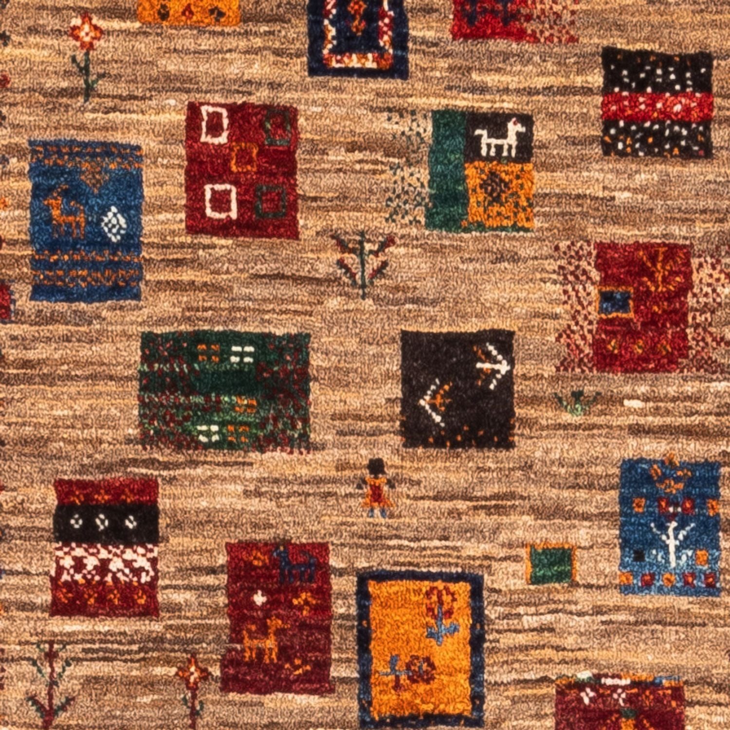 Tapis Gabbeh - Loribaft Persan - Royal - 135 x 84 cm - multicolore