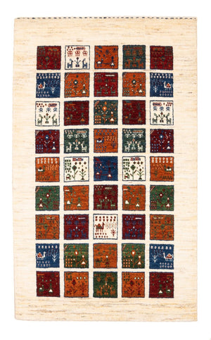 Tapis Gabbeh - Loribaft Persan - Royal - 132 x 84 cm - multicolore