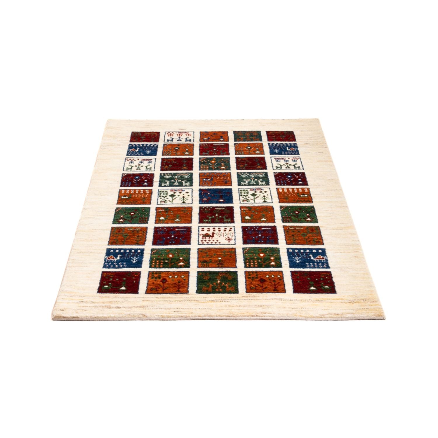 Tapis Gabbeh - Loribaft Persan - Royal - 132 x 84 cm - multicolore
