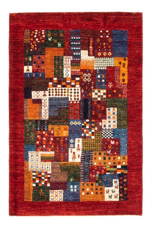Tapis Gabbeh - Loribaft Persan - Royal - 125 x 86 cm - multicolore