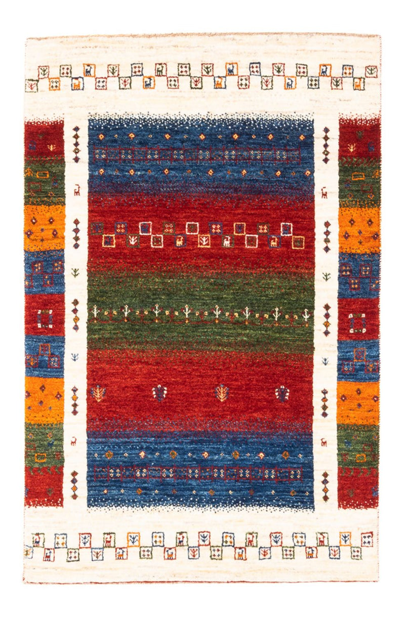 Tapis Gabbeh - Loribaft Persan - Royal - 122 x 82 cm - multicolore