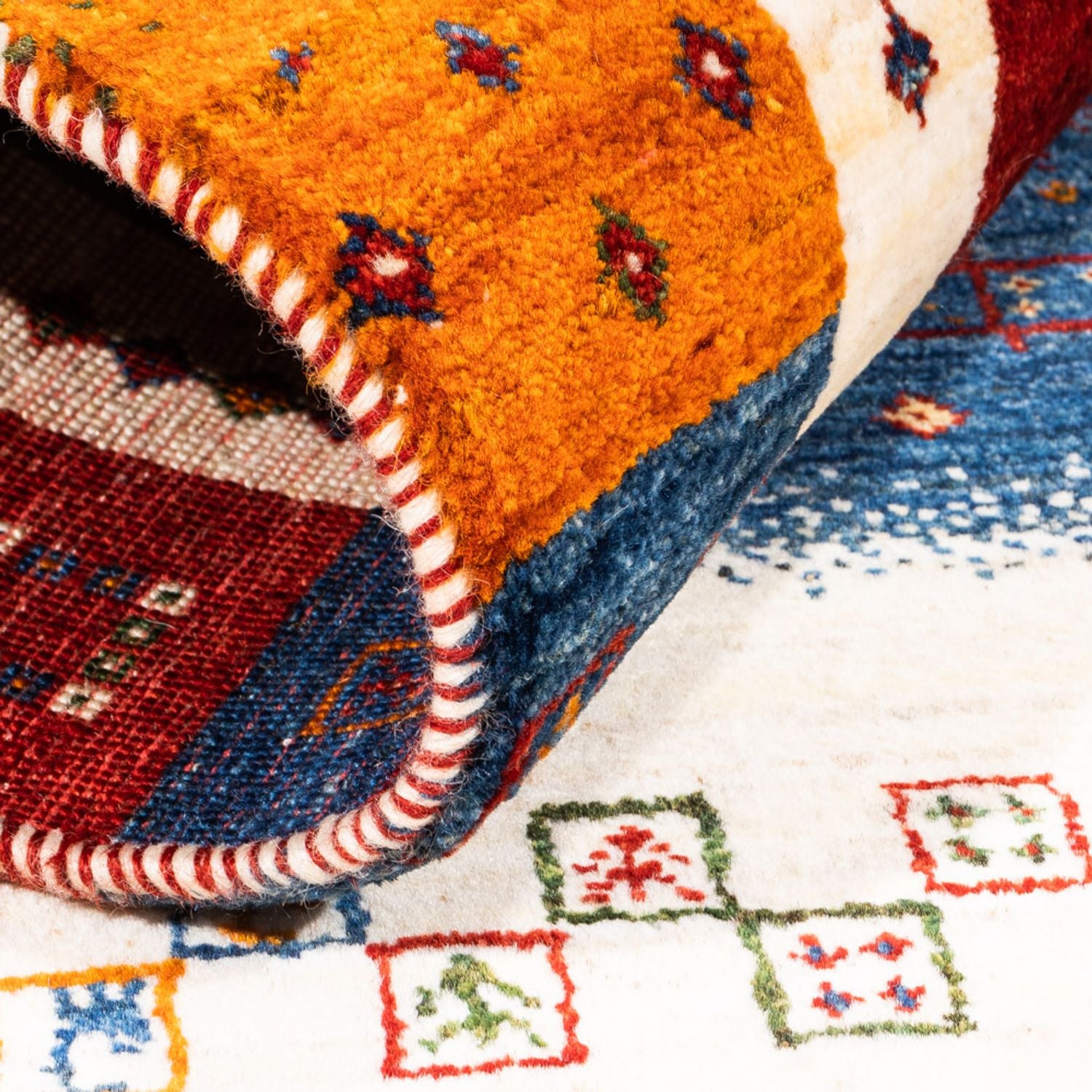 Tapis Gabbeh - Loribaft Persan - Royal - 122 x 82 cm - multicolore