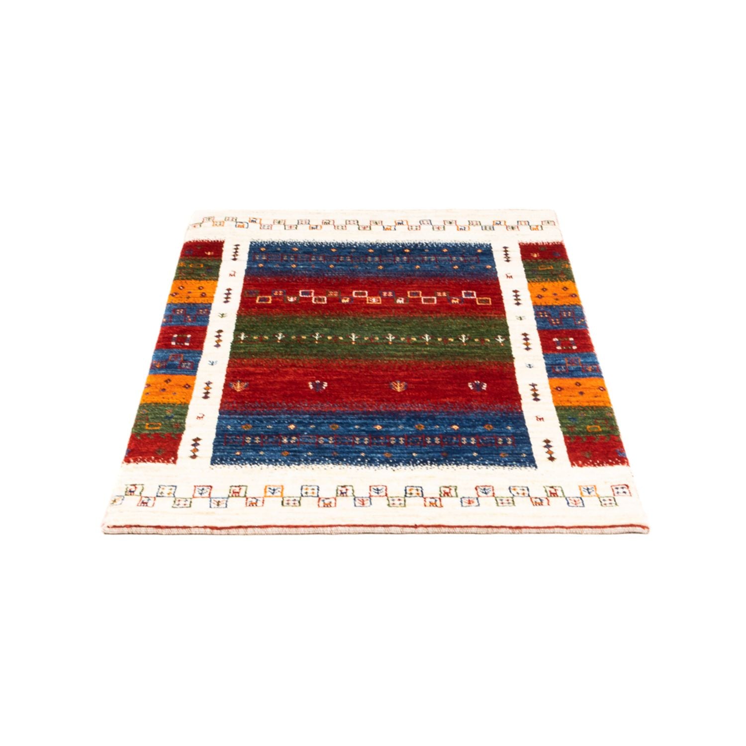 Tapis Gabbeh - Loribaft Persan - Royal - 122 x 82 cm - multicolore
