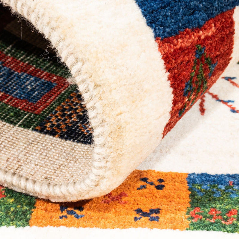 Tapis Gabbeh - Loribaft Persan - Royal - 120 x 84 cm - multicolore