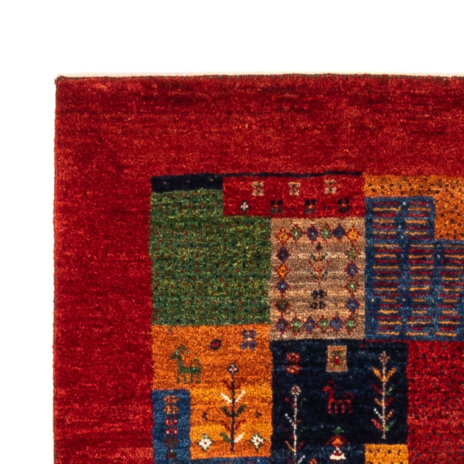 Tapis Gabbeh - Loribaft Persan - Royal - 125 x 84 cm - multicolore