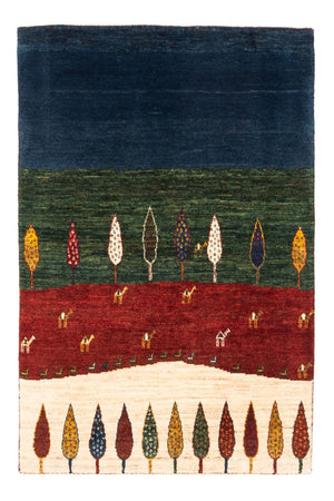 Tapis Gabbeh - Loribaft Persan - Royal - 122 x 83 cm - multicolore
