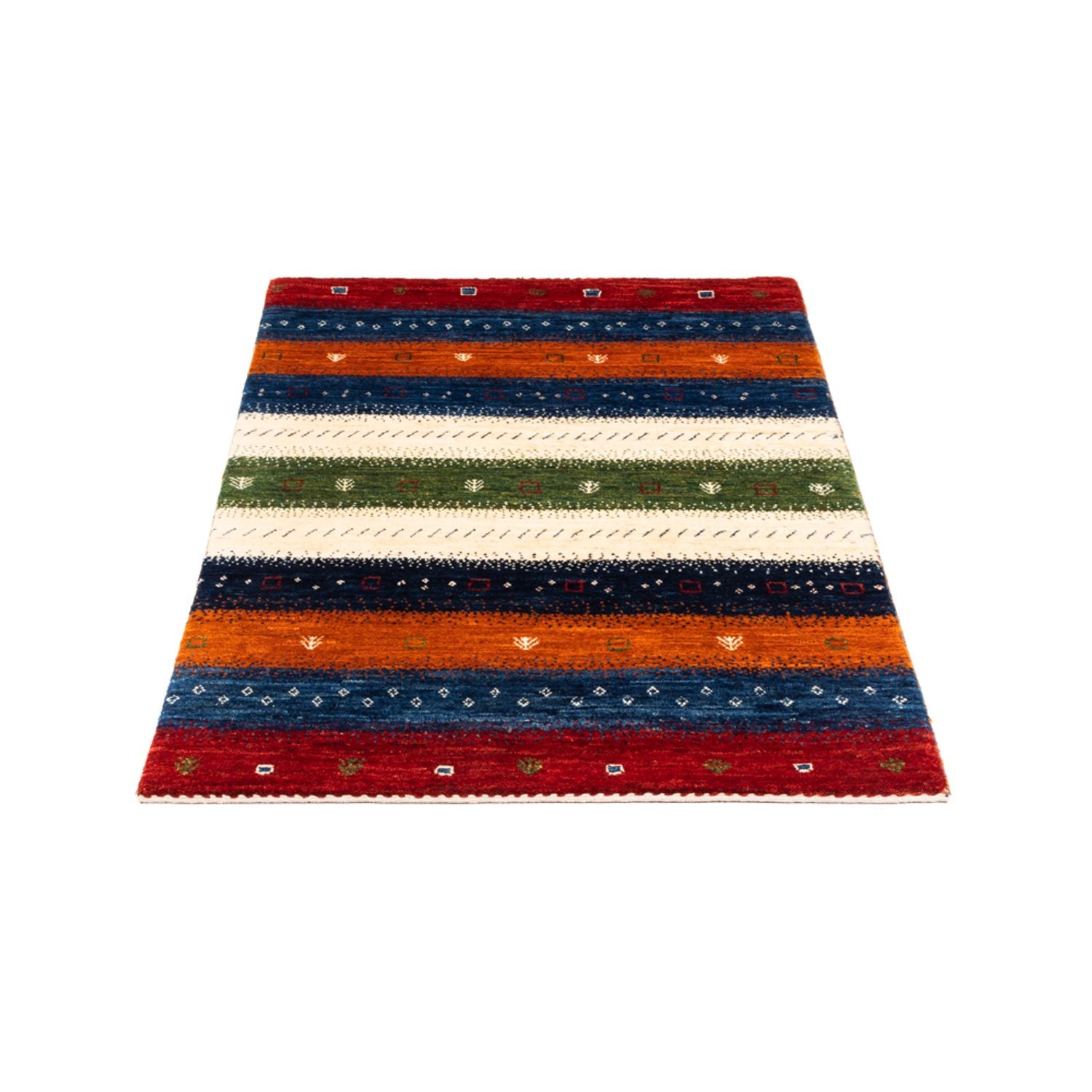 Tapis Gabbeh - Loribaft Persan - Royal - 140 x 85 cm - multicolore