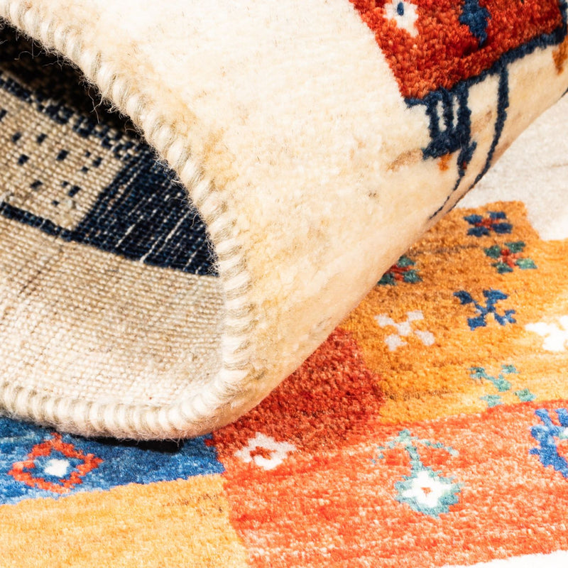 Tapis Gabbeh - Loribaft Persan - Royal - 130 x 85 cm - multicolore