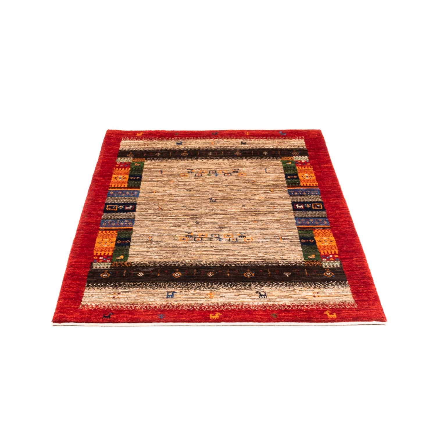 Tapis Gabbeh - Loribaft Persan - Royal - 130 x 87 cm - gris