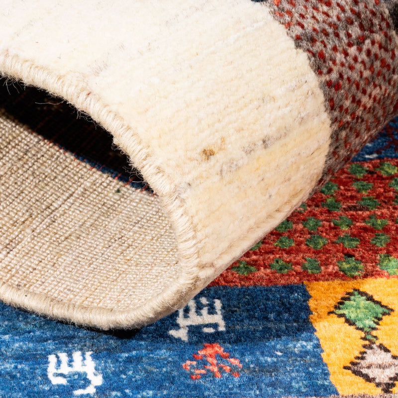 Tapis Gabbeh - Loribaft Persan - Royal - 131 x 84 cm - multicolore