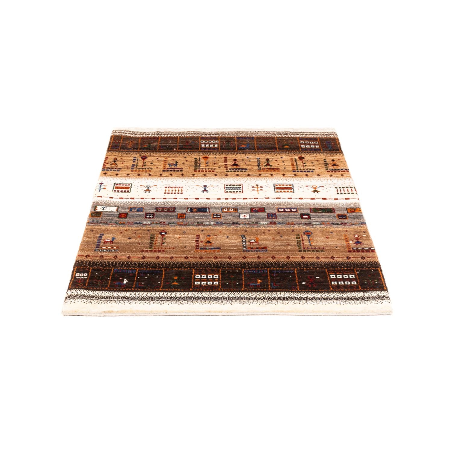 Tapis Gabbeh - Loribaft Persan - Royal - 124 x 85 cm - multicolore