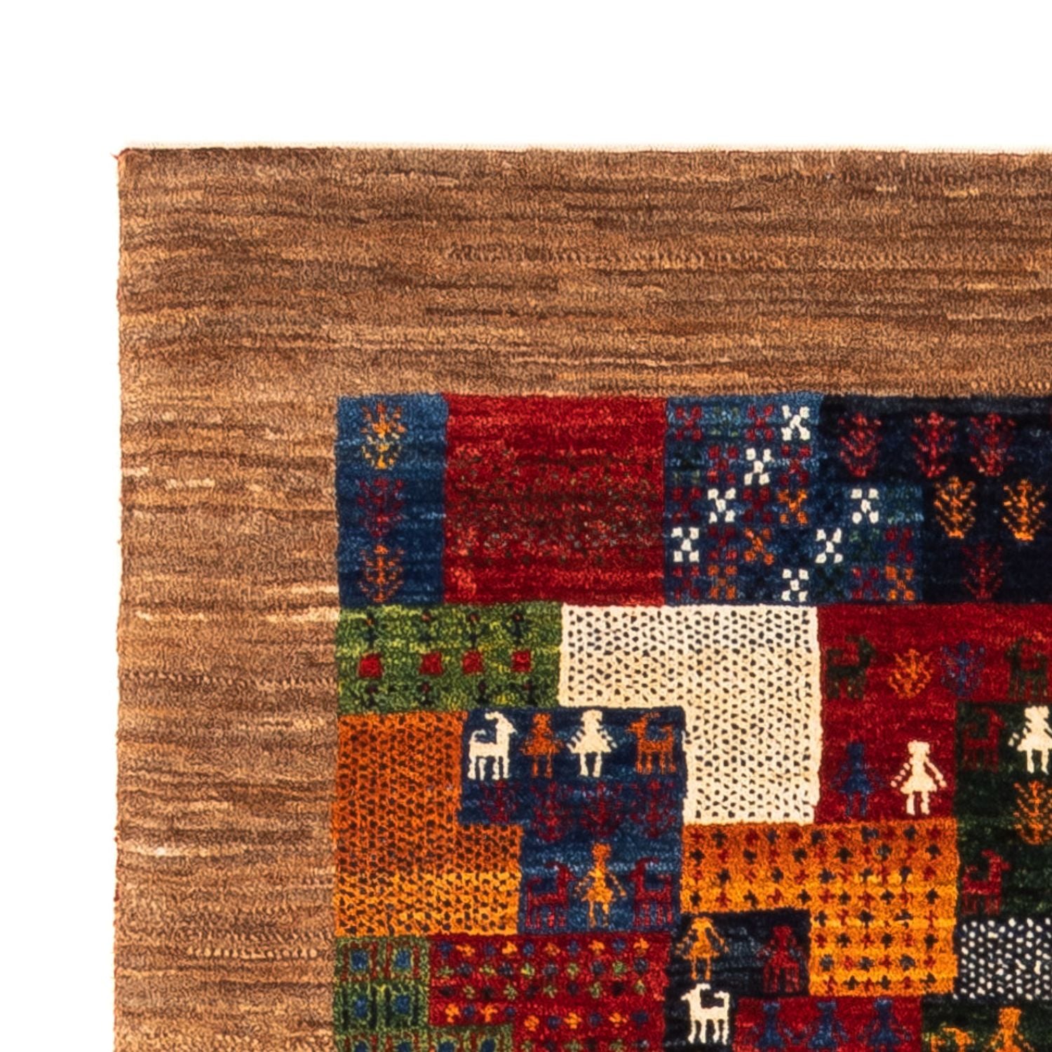 Tapis Gabbeh - Loribaft Persan - Royal - 134 x 88 cm - multicolore