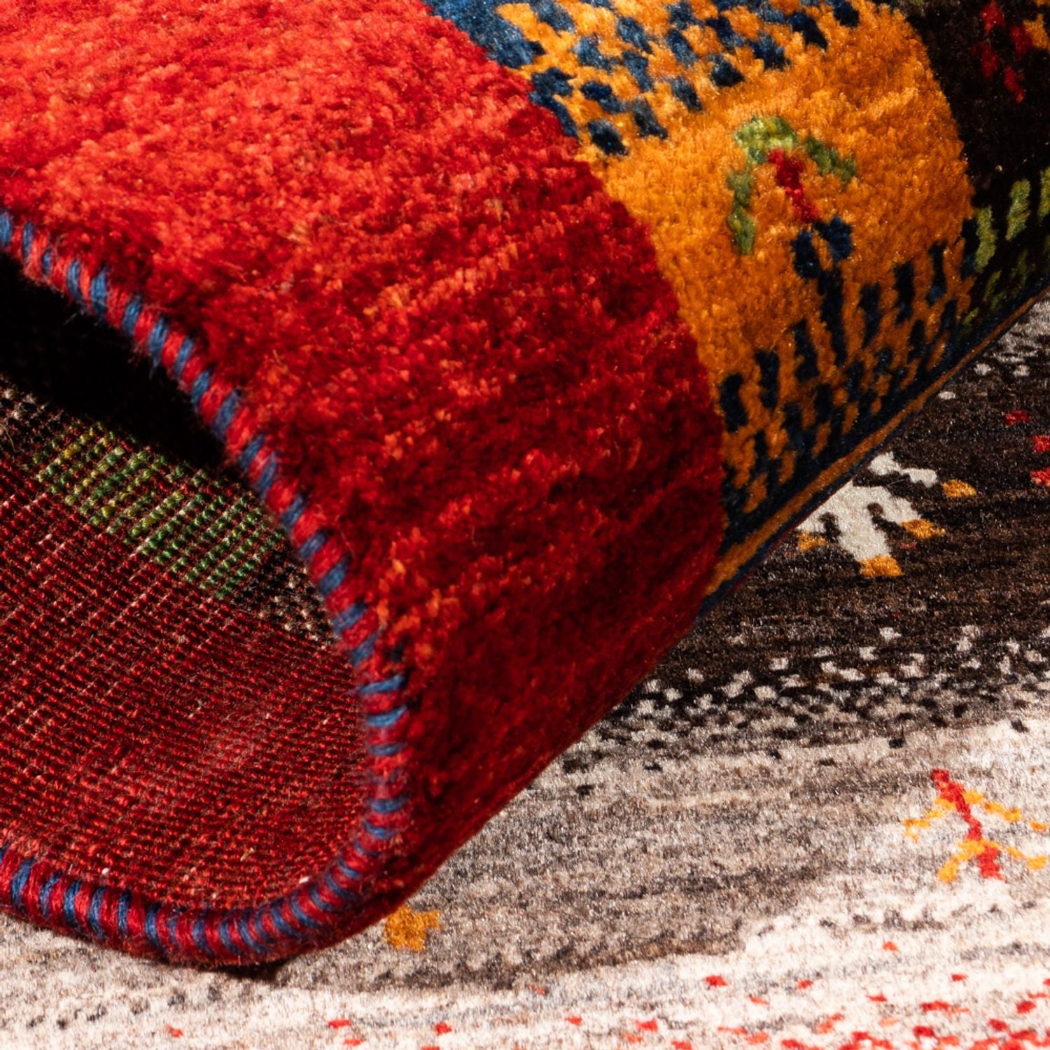 Tapis Gabbeh - Loribaft Persan - Royal - 128 x 80 cm - multicolore