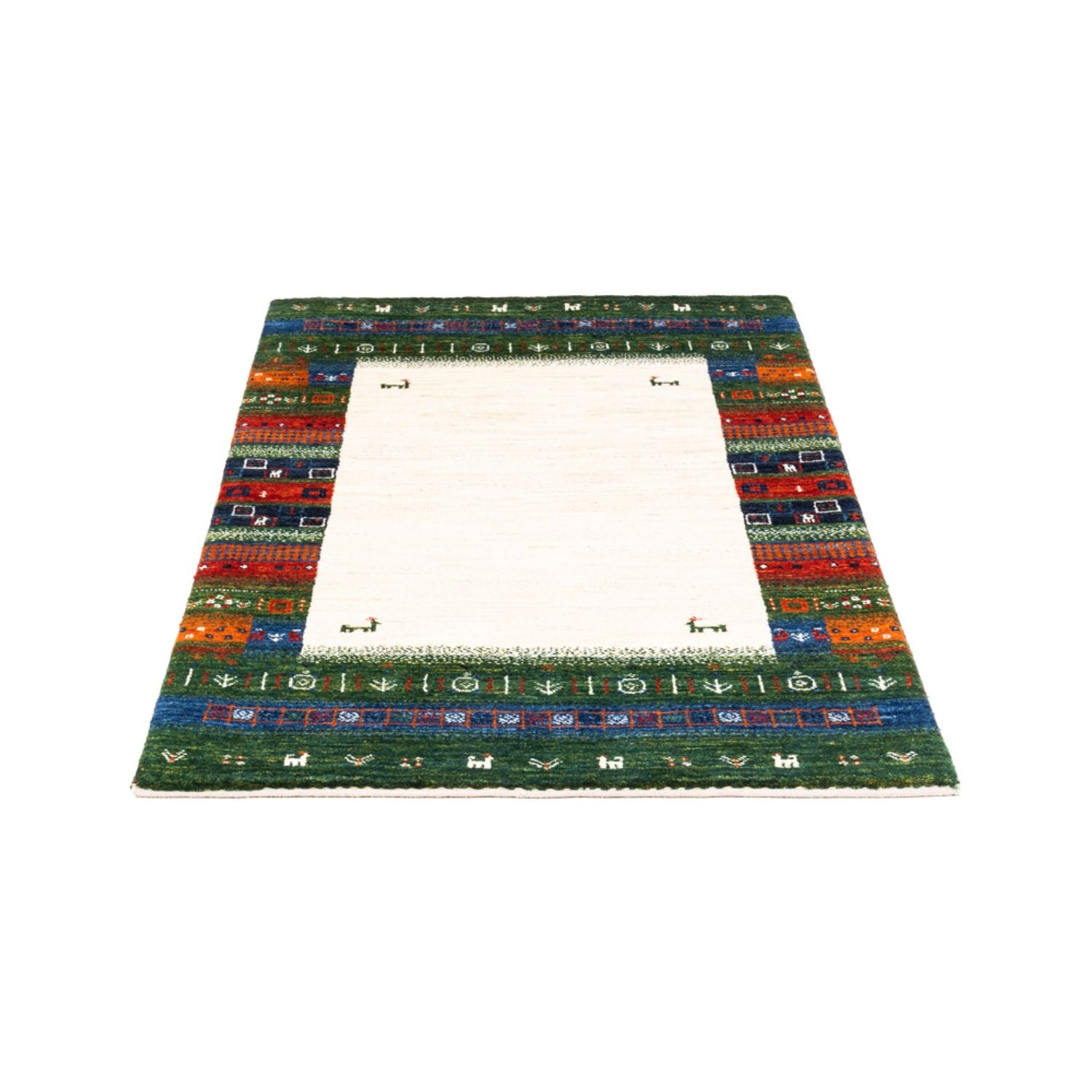 Tapis Gabbeh - Loribaft Persan - Royal - 132 x 83 cm - multicolore
