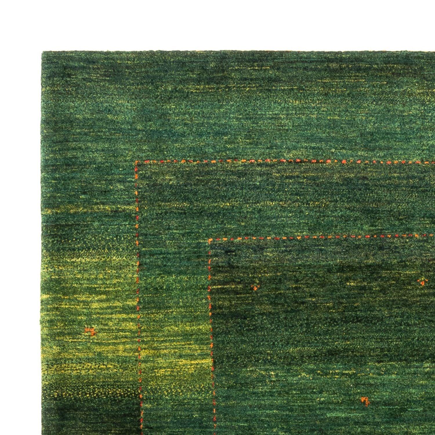 Tapis Gabbeh - Loribaft Persan - 191 x 153 cm - vert