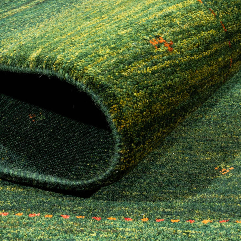 Tapis Gabbeh - Loribaft Persan - 191 x 153 cm - vert