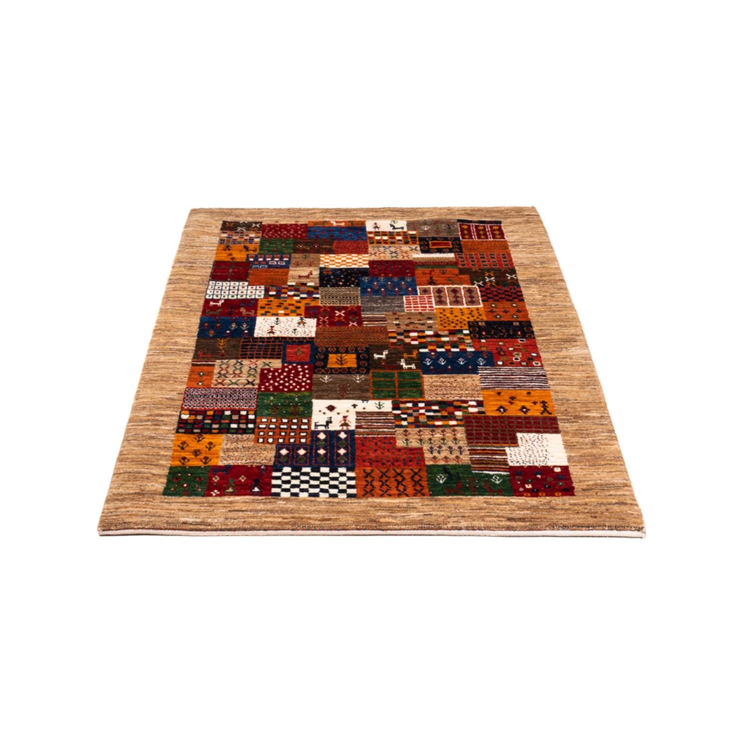 Tapis Gabbeh - Loribaft Persan - Royal - 145 x 89 cm - multicolore