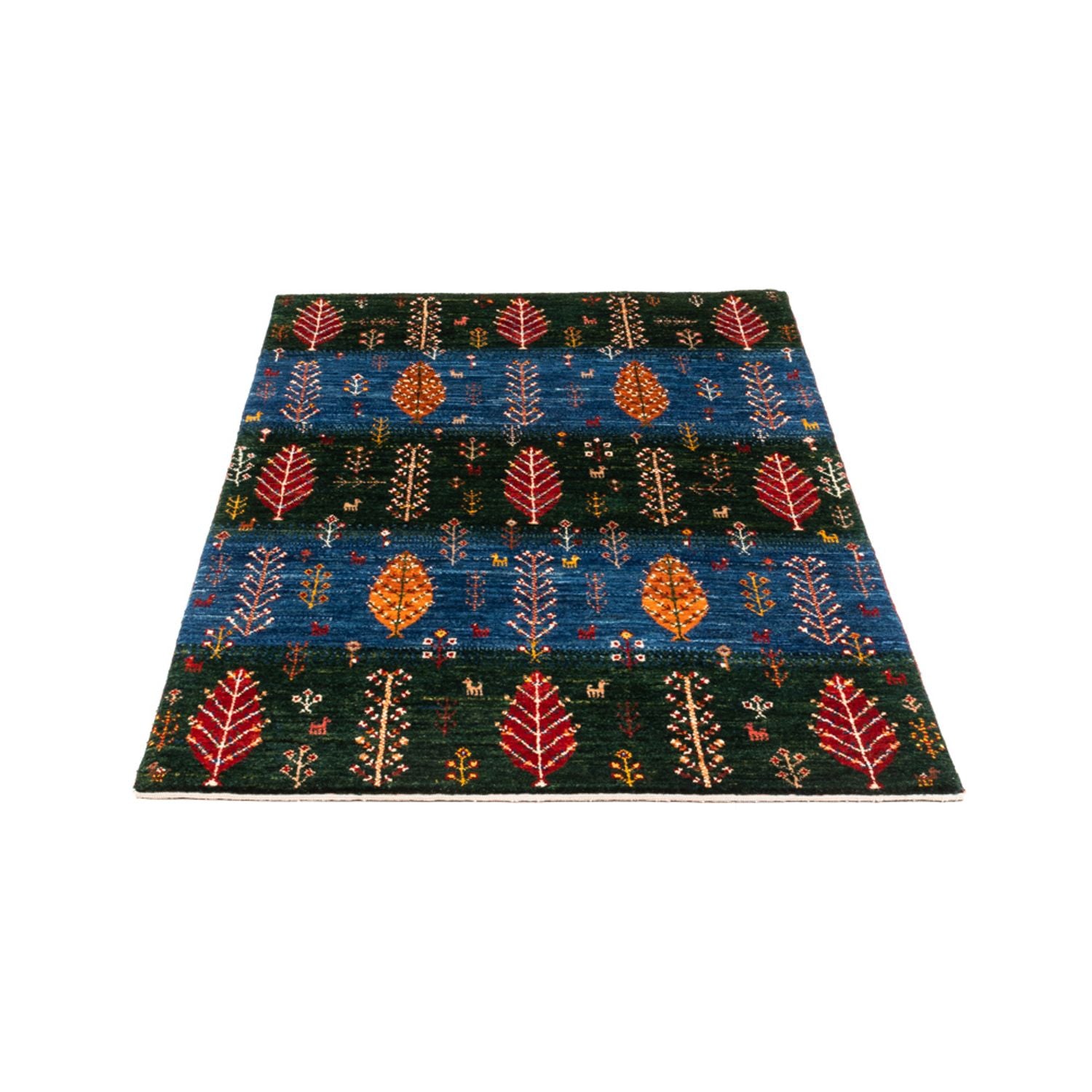 Tapis Gabbeh - Loribaft Persan - Royal - 132 x 84 cm - multicolore