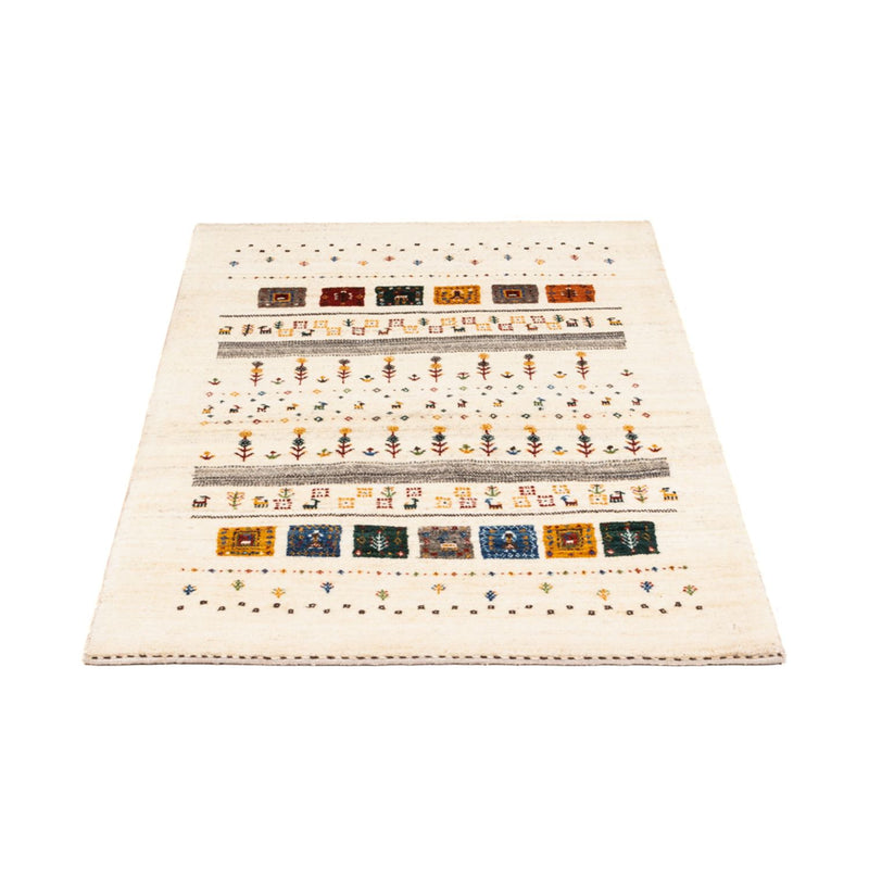Tapis Gabbeh - Loribaft Persan - Royal - 122 x 78 cm - crème