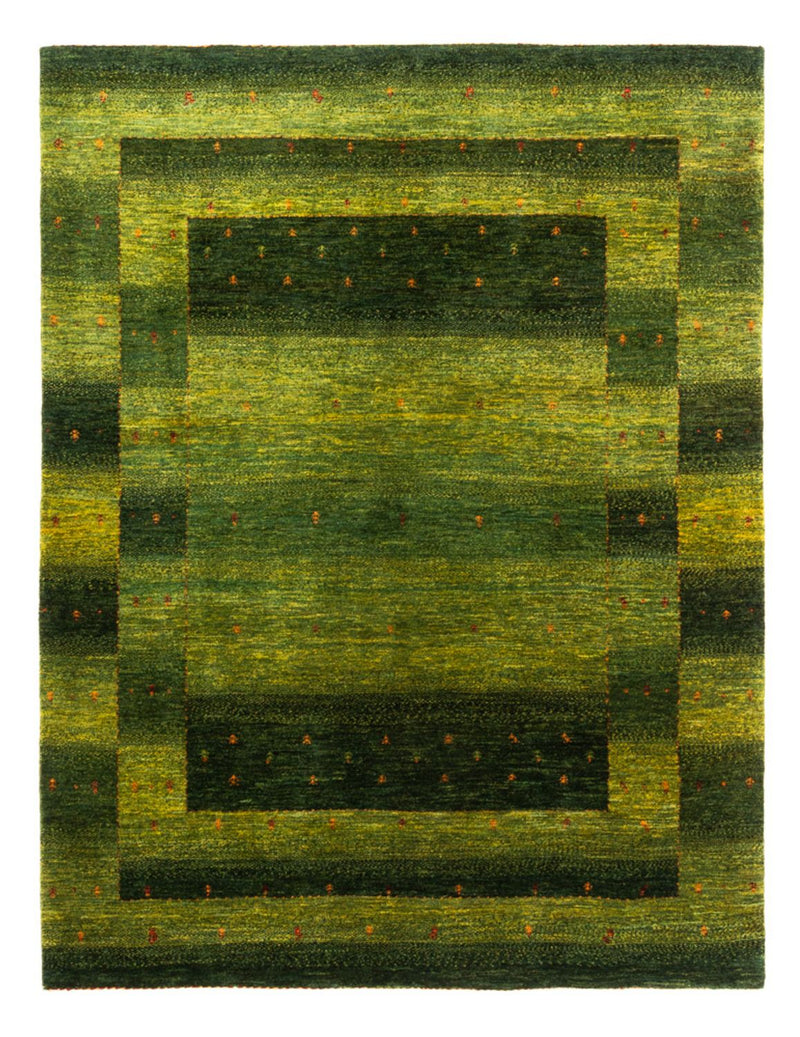 Gabbeh Teppich - Loribaft Perser - 202 x 151 cm - grün