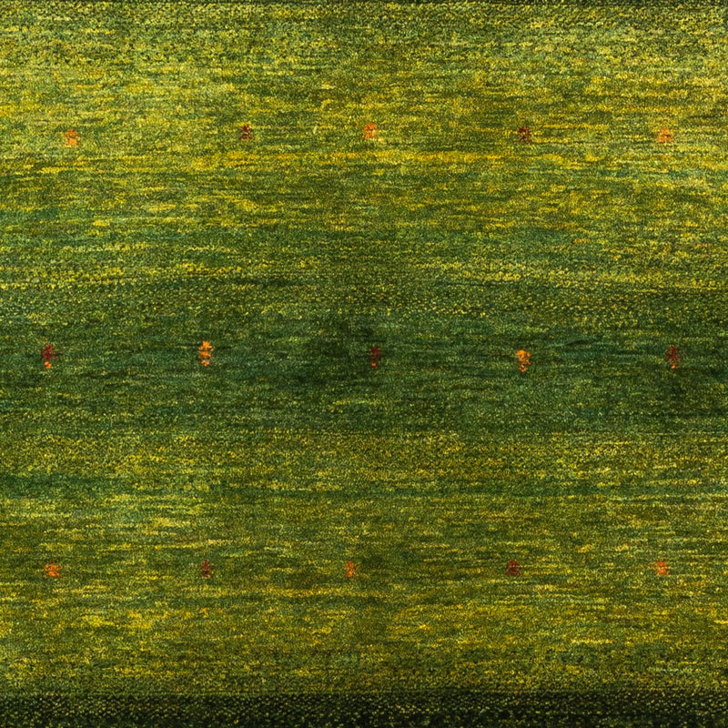 Gabbeh Teppich - Loribaft Perser - 202 x 151 cm - grün