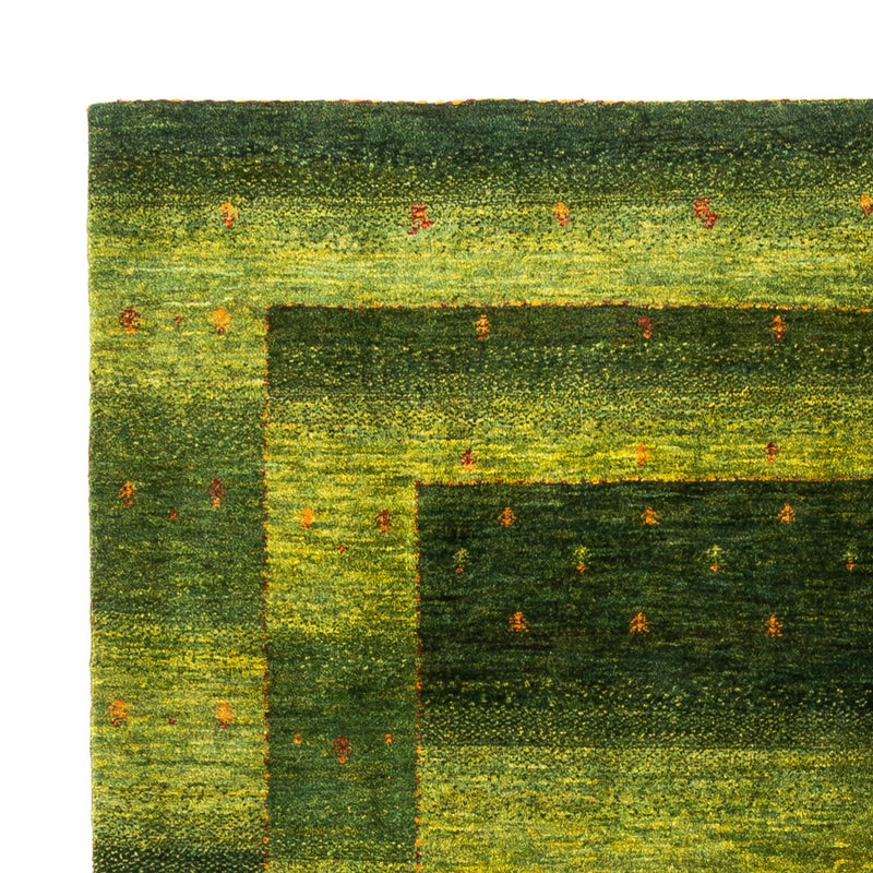 Gabbeh Teppich - Loribaft Perser - 202 x 151 cm - grün