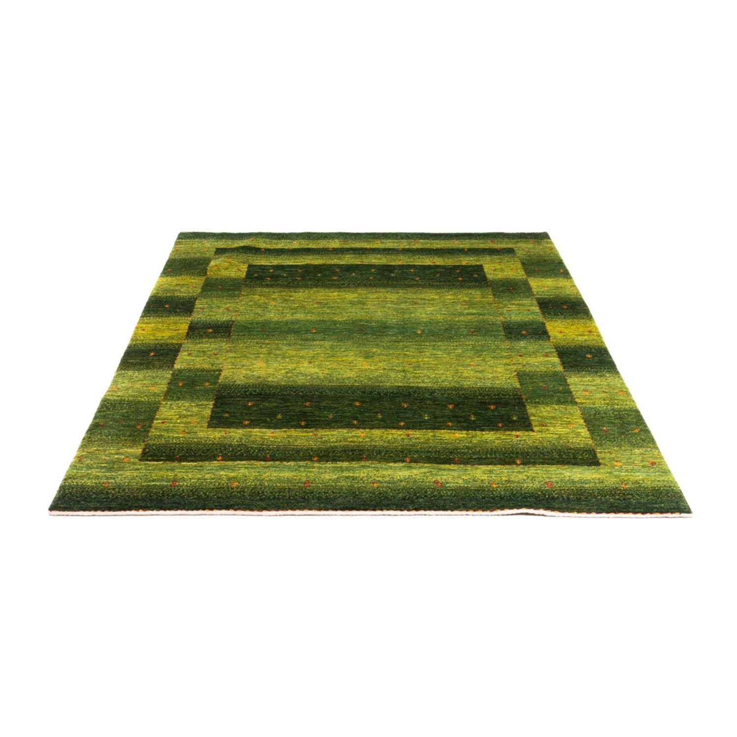 Gabbeh Teppich - Loribaft Perser - 202 x 151 cm - grün