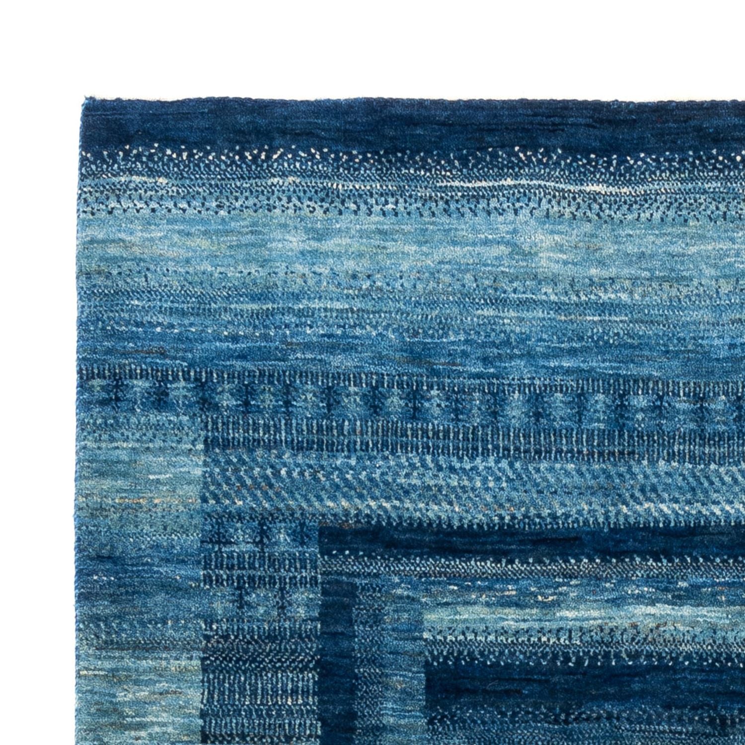 Tapis Gabbeh - Loribaft Persan - Royal - 198 x 158 cm - bleu