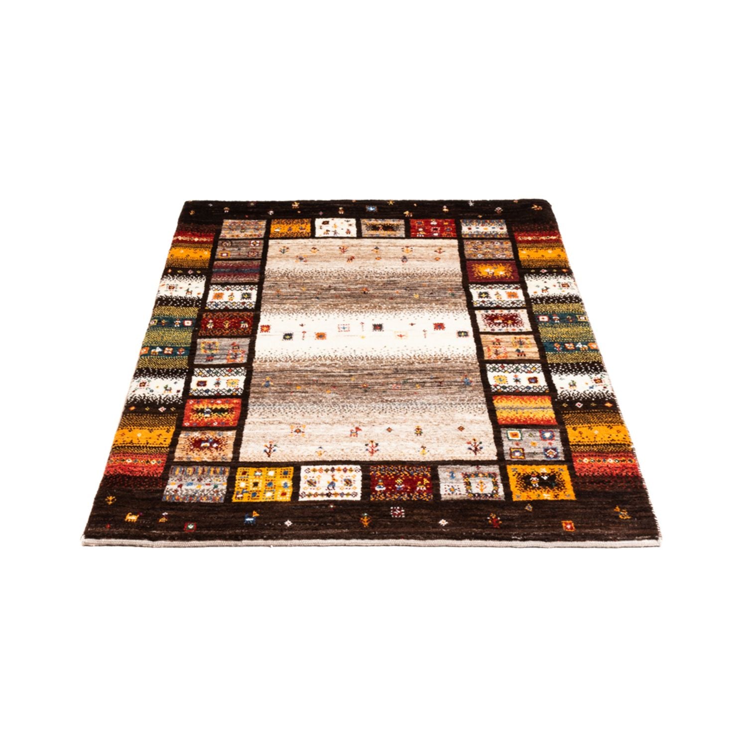 Tapis Gabbeh - Loribaft Persan - Royal - 136 x 87 cm - multicolore