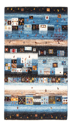 Tapis Gabbeh - Loribaft Persan - Royal - 141 x 87 cm - multicolore