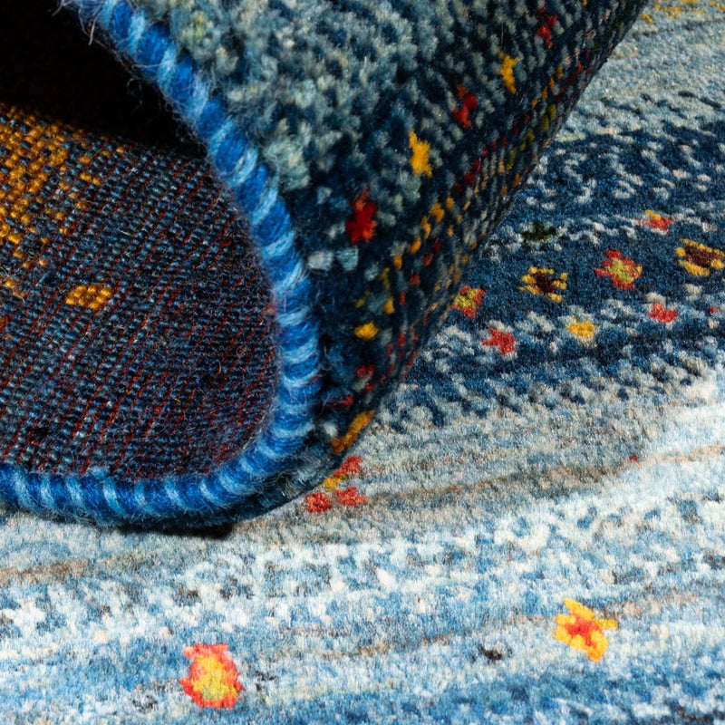 Tapis Gabbeh - Loribaft Persan - Royal - 130 x 88 cm - multicolore