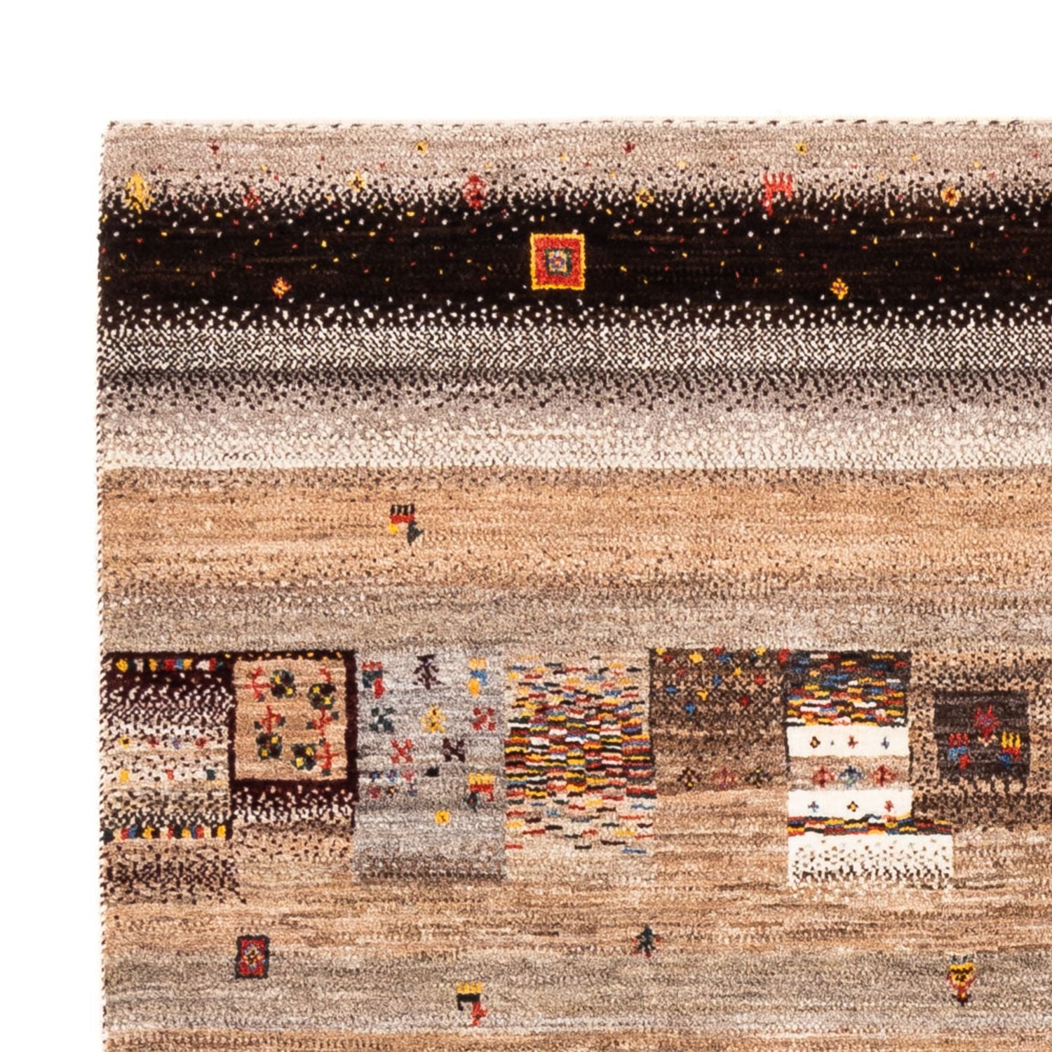 Tapis Gabbeh - Loribaft Persan - Royal - 202 x 153 cm - multicolore