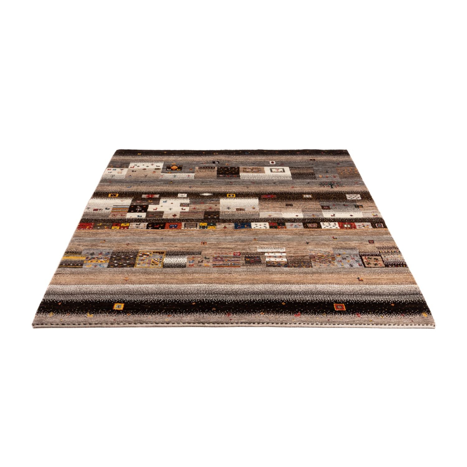 Tapis Gabbeh - Loribaft Persan - Royal - 202 x 153 cm - multicolore