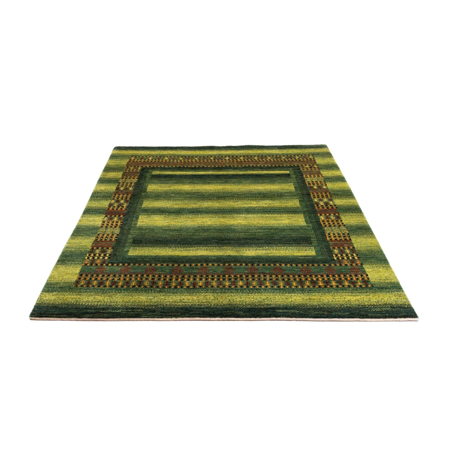Tapis Gabbeh - Loribaft Persan - Royal - 216 x 157 cm - vert