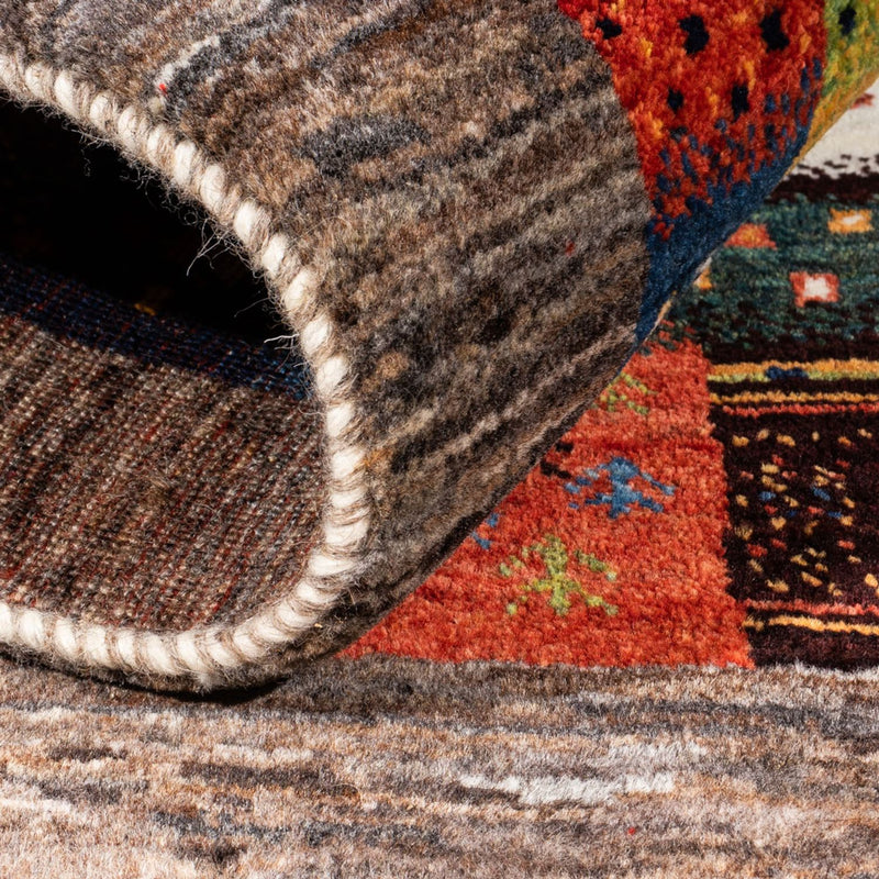 Gabbeh Teppich - Loribaft Perser - Royal - 106 x 81 cm - mehrfarbig