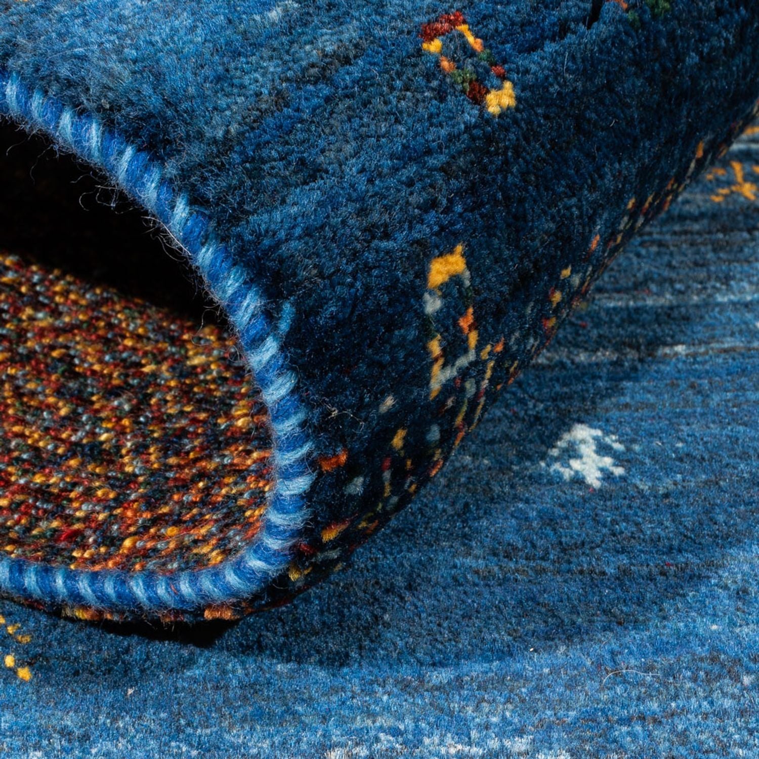 Tapis Gabbeh - Loribaft Persan - Royal - 126 x 83 cm - multicolore