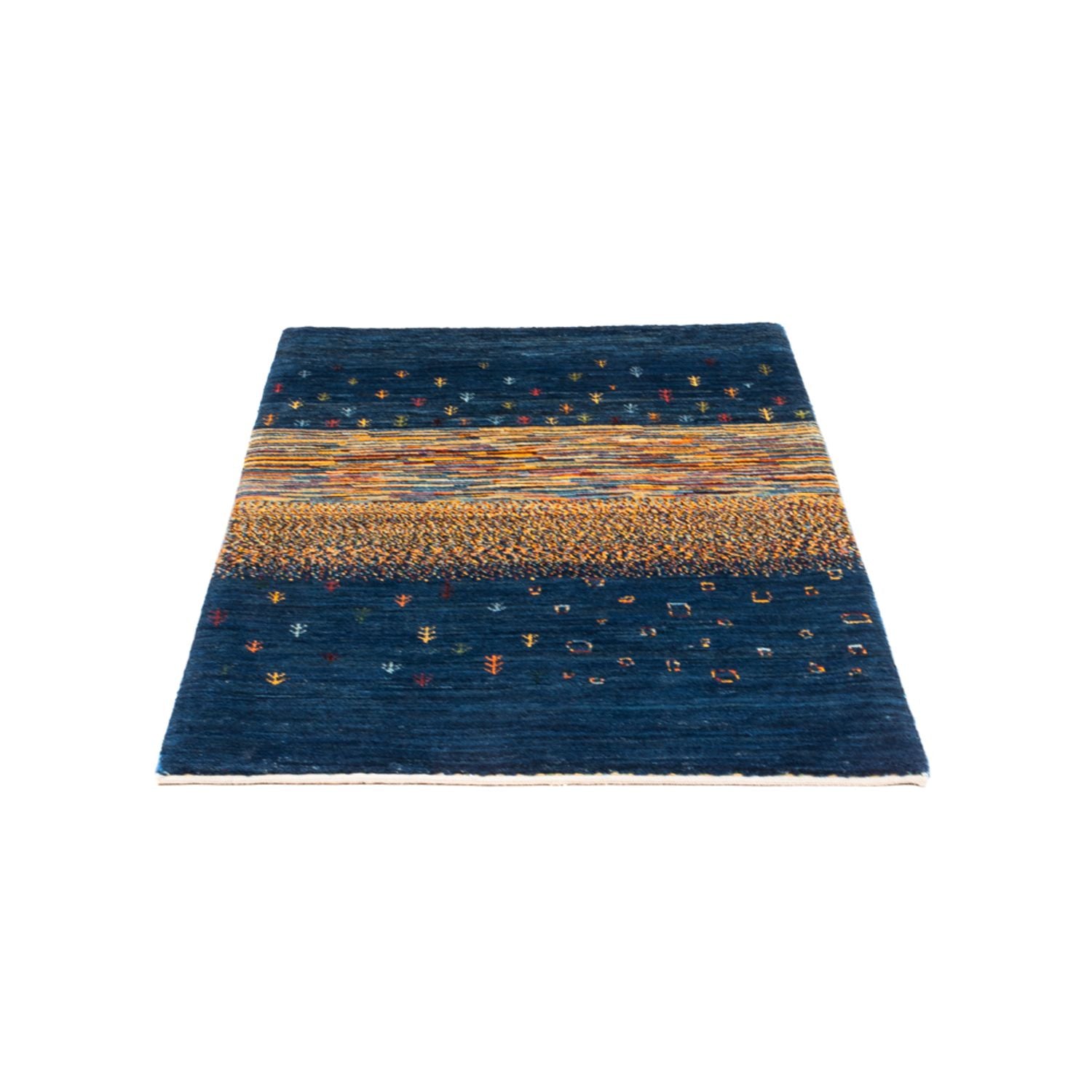Tapis Gabbeh - Loribaft Persan - Royal - 126 x 83 cm - multicolore