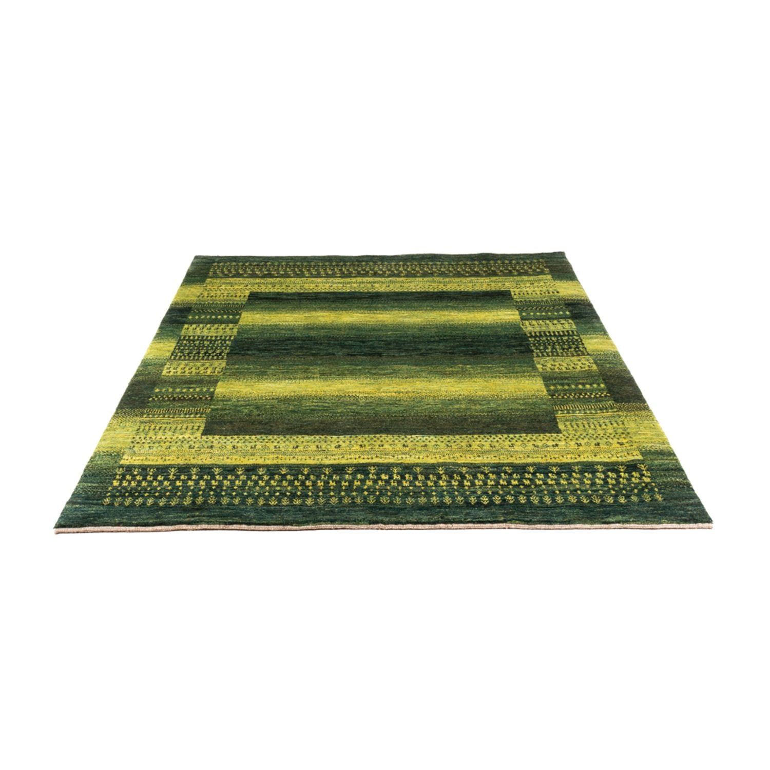 Tapis Gabbeh - Loribaft Persan - Royal - 196 x 165 cm - vert