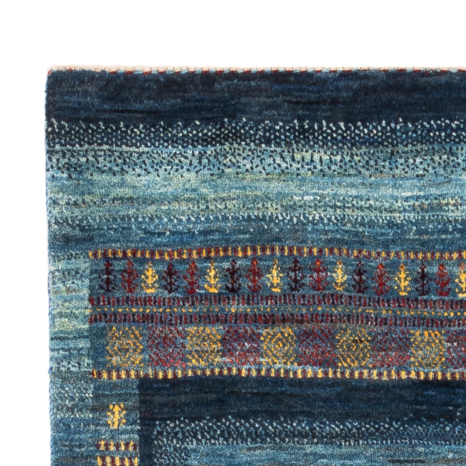 Tapis Gabbeh - Loribaft Persan - Royal - 132 x 90 cm - multicolore