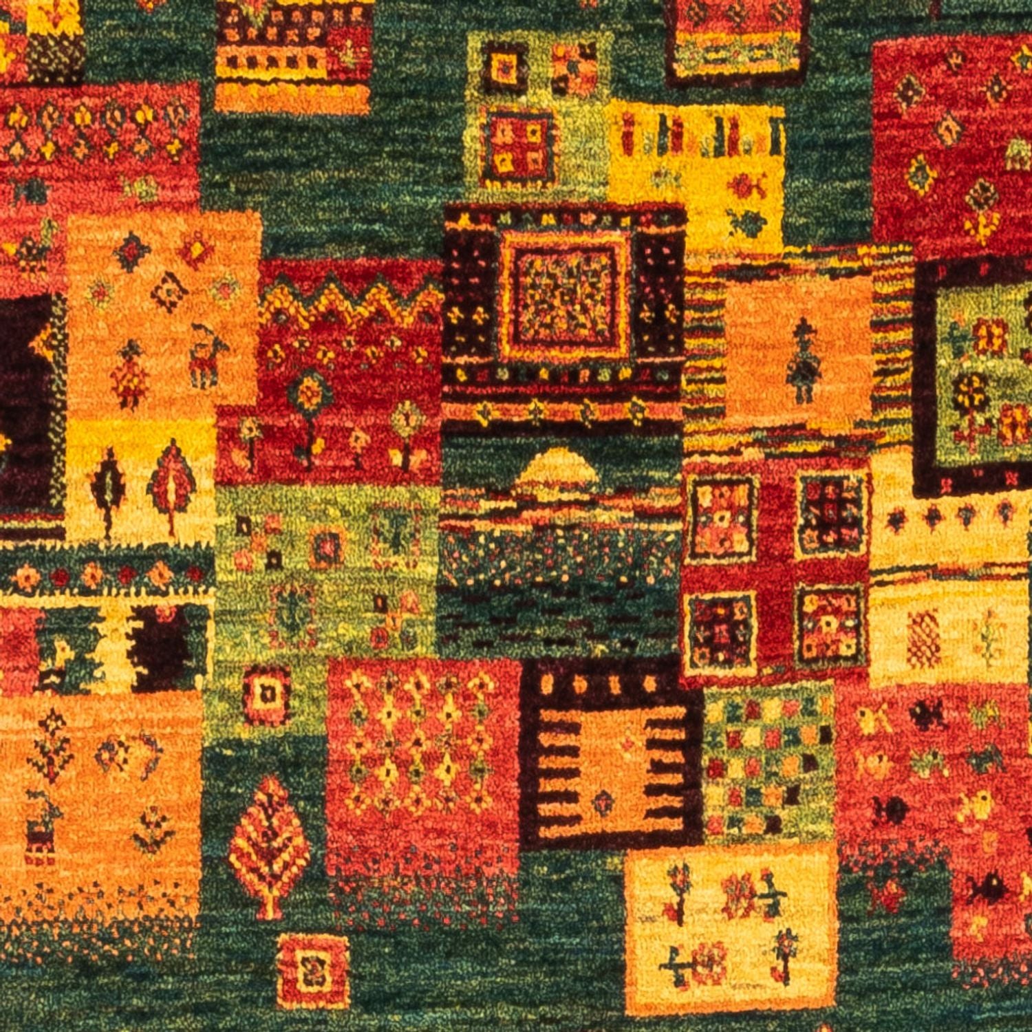 Tapis Gabbeh - Loribaft Persan - Royal - 137 x 84 cm - multicolore