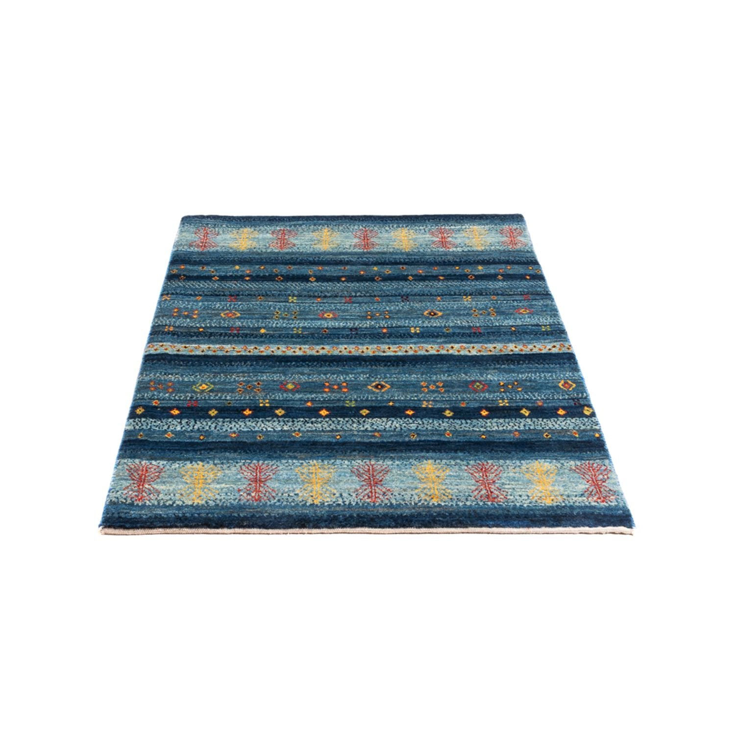 Tapis Gabbeh - Loribaft Persan - Royal - 129 x 84 cm - multicolore