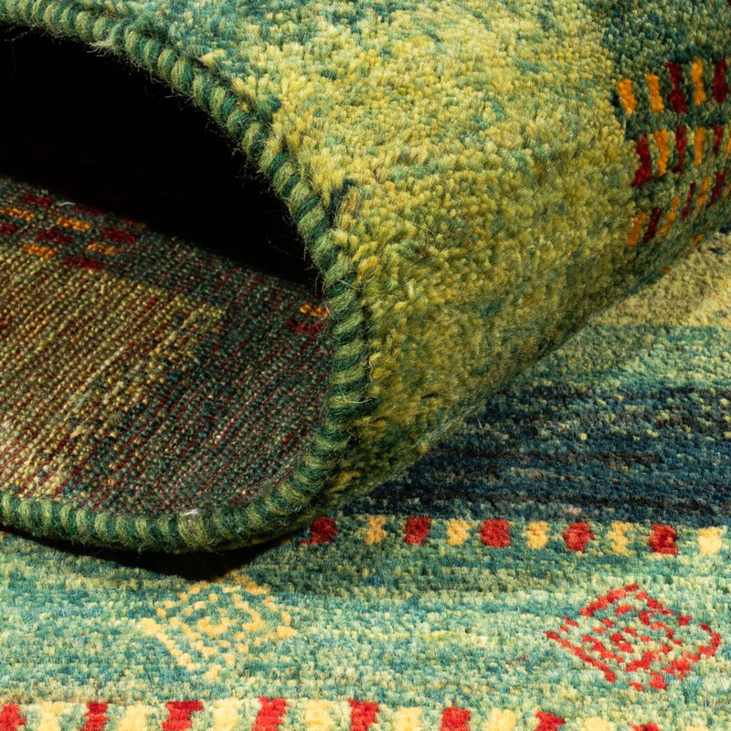 Tapis Gabbeh - Loribaft Persan - Royal - 206 x 152 cm - vert