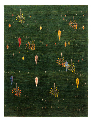 Tapis Gabbeh - Loribaft Persan - 191 x 143 cm - vert