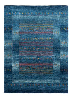Tapis Gabbeh - Loribaft Persan - 200 x 147 cm - bleu