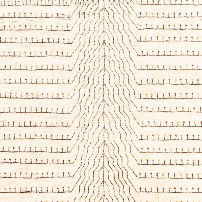 Tapis Gabbeh - Loribaft Persan - 202 x 154 cm - naturel