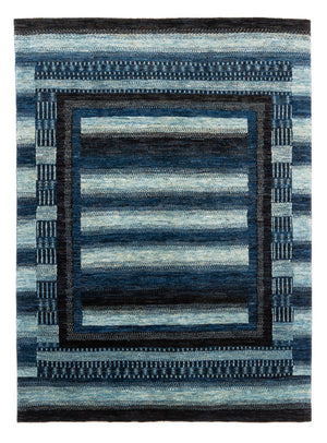 Tapis Gabbeh - Loribaft Persan - Royal - 204 x 149 cm - bleu