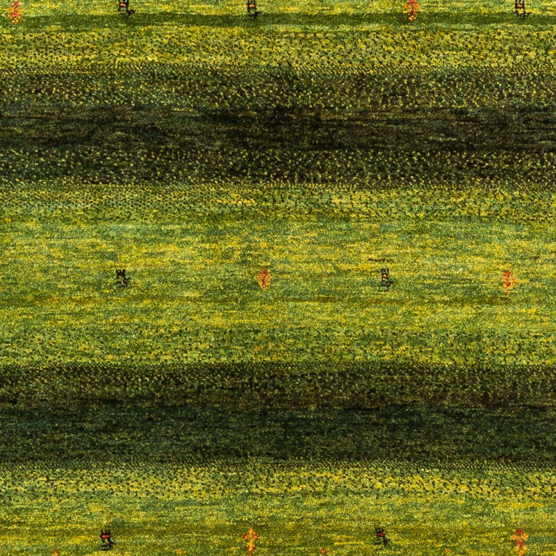 Tapis Gabbeh - Loribaft Persan - 200 x 159 cm - vert