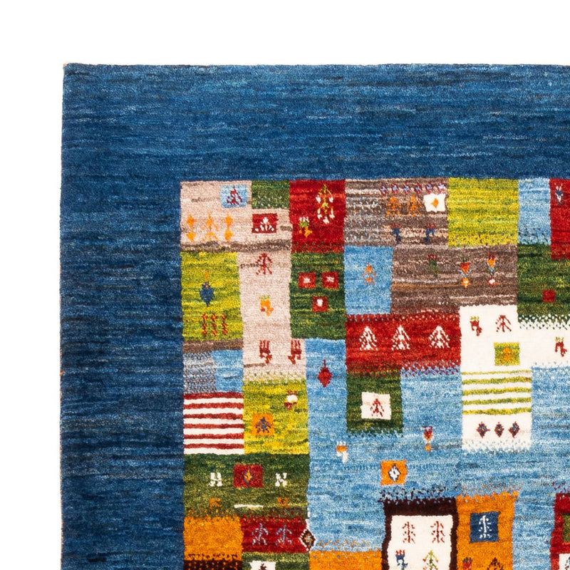 Tapis Gabbeh - Loribaft Persan - Royal - 192 x 159 cm - bleu